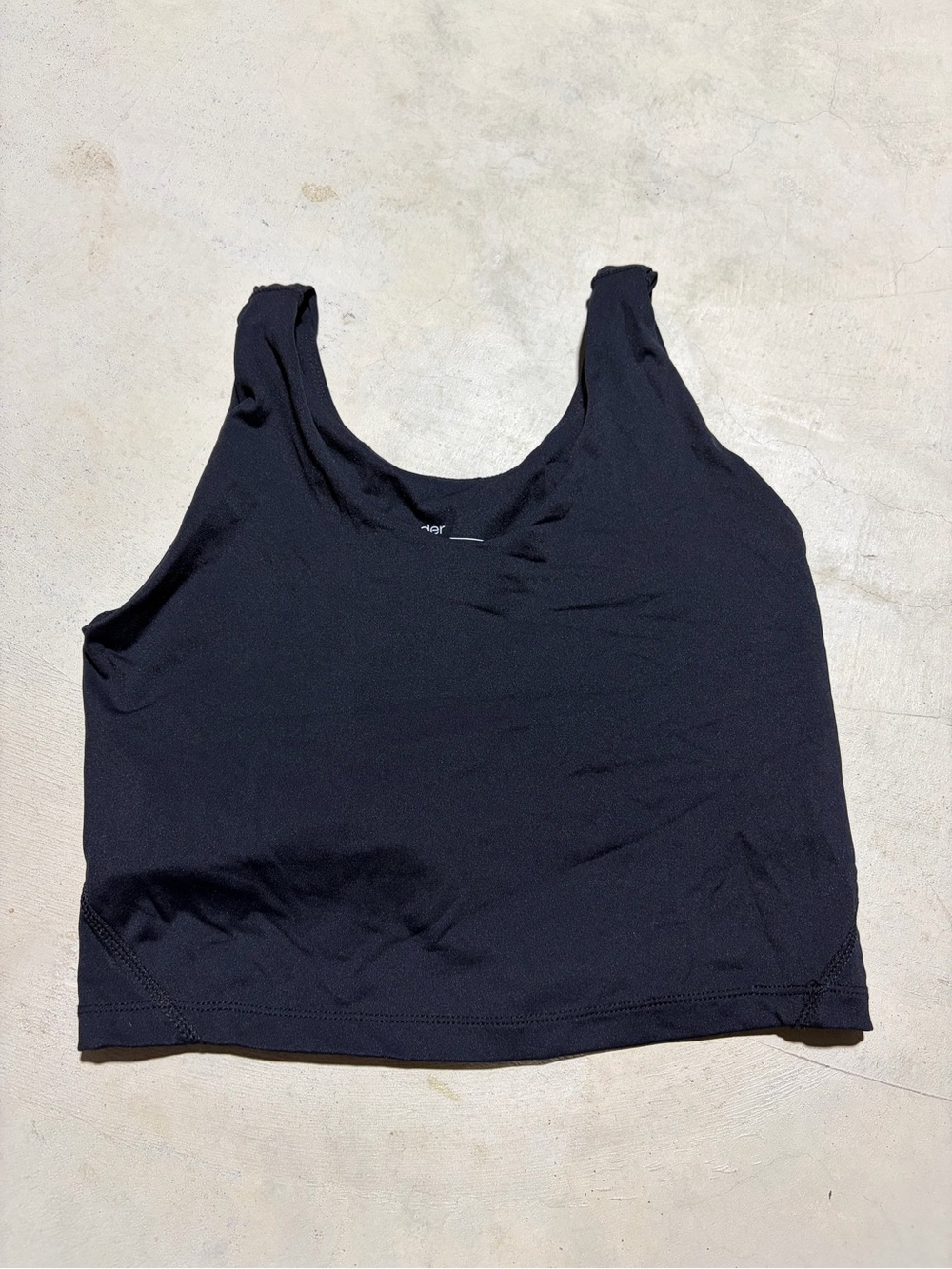 We wander Black Women's sports bra tank top small